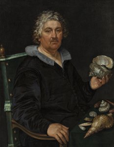 哈勒姆贝壳收藏家Jan Govertsen van der Aer的肖像 作者 亨德里克·古尔齐乌斯（Hendrik Goltzius）